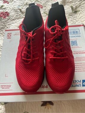 TSIODFO Women’s Blade Type Running Shoes  EU 42 Size 10 Red/ Black Athletic